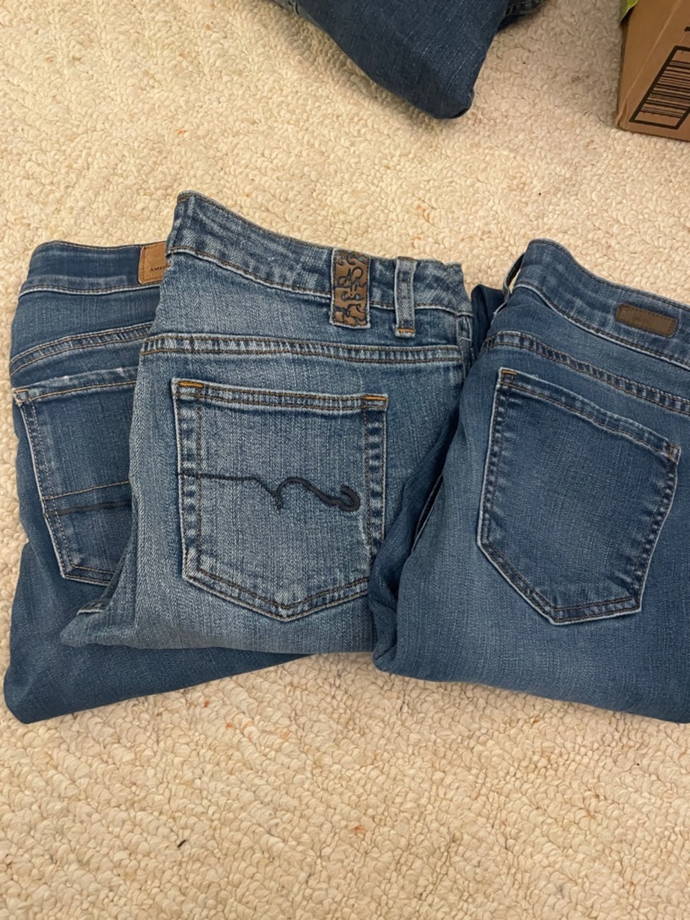 Lot of 3 BlueJeans! 14-15”waist/30-32”Length.no measurements available Sz 8-10
